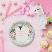 Wild Jungle Theme Birthday Party Papieren Bordje (Feest)