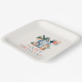 Wild Jungle Theme Birthday Party Papieren Bordje (Gebogen)