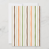 Wild Jurassic Dinosaur Baby shower Kaart (Achterkant)