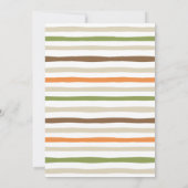 Wild Jurassic Dinosaur Baby shower Kaart (Achterkant)