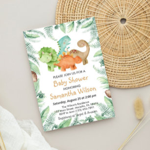 Wild Jurassic Het is een jongen! Dinosaurus Baby s Kaart