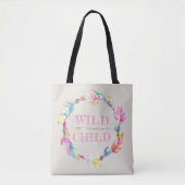 Wild kind kleurrijke waterverf art bag tote bag (Voorkant)