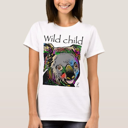 Wild kind koala regenboogdieren t-shirt (Voorkant)