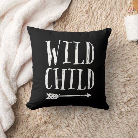 Wild Kind zwart en wit kussen (Deken)