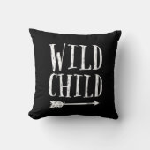 Wild Kind zwart en wit kussen (Voorkant)