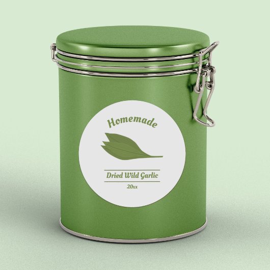 Wild Knoflooklabel Sticker