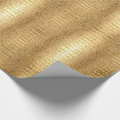 wild krokodilleder met bruine alligator cadeaupapier (Hoek)