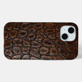 wild krokodilleder met bruine alligator Case-Mate iPhone case (Achterkant (horizontaal))
