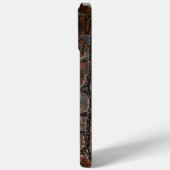  wild krokodilleder met bruine alligator Case-Mate iPhone case (Achterkant / Links)