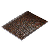  wild krokodilleder met bruine alligator notitieboek (Linkerzijde)