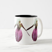 Wild Lady Slipper Flower Photo Coffee Mok (Voorkant rechts)