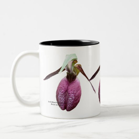 Wild Lady Slipper Flower Photo Coffee Mok (Links)