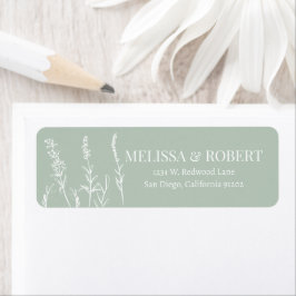 Wild Lavender Wedding Label
