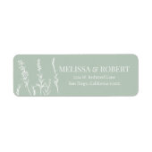 Wild Lavender Wedding Label (Voorkant)