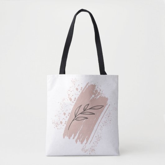 Wild Leaf Doodles Moeder Quote Tote Bag (Voorkant)