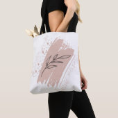 Wild Leaf Doodles Moeder Quote Tote Bag (Dichtbij)