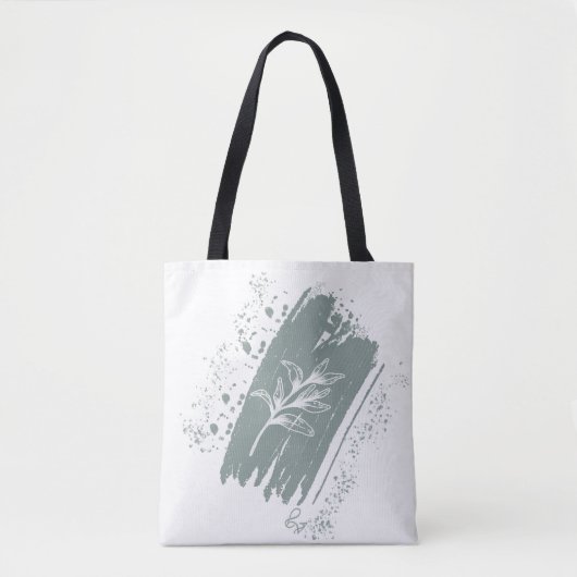 Wild Leaf Doodles Moeder Quote Tote Bag (Voorkant)