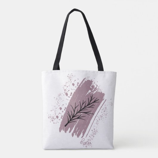 Wild Leaf Doodles Tote Bag (Achterkant)