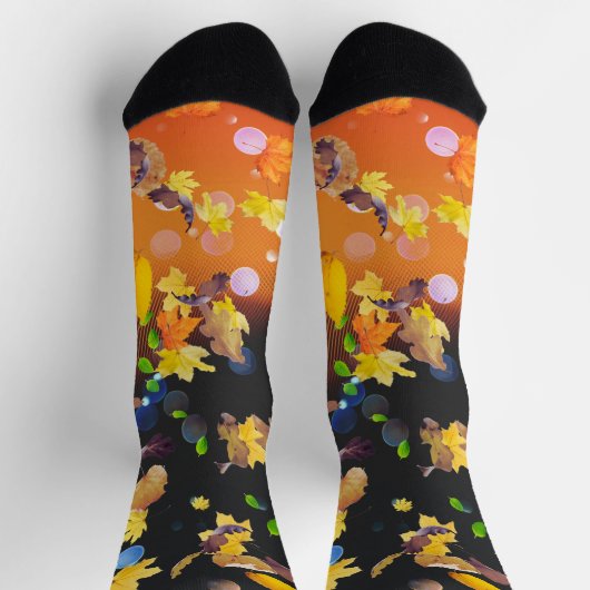 wild leaves falling crew Socks Sokken (Top)