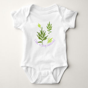 Wild Leaves op een Baby Bodysuit