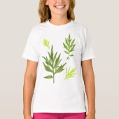 Wild Leaves op een T-shirt (Voorkant)