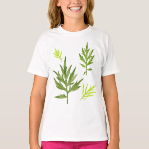 Wild Leaves op een T-shirt