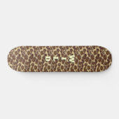 Wild Leopard (aanpasbaar) Skateboard Deck (Horizontaal)