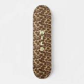 Wild Leopard (aanpasbaar) Skateboard Deck (Voorkant)