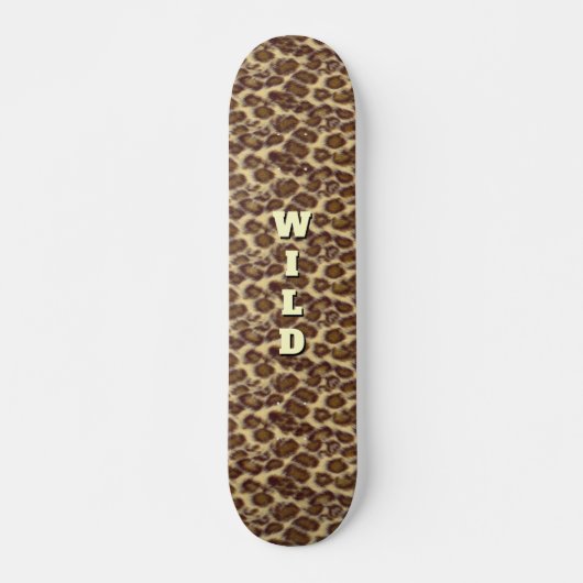 Wild Leopard (aanpasbaar) Skateboard Deck (Voorkant)