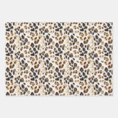 Wild Leopard Animal Floral Oerwoud Verjaardag Inpakpapier Vel (Voorkant)