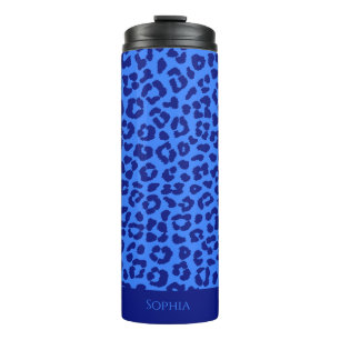 Wild Leopard-Blue- Thermosbeker