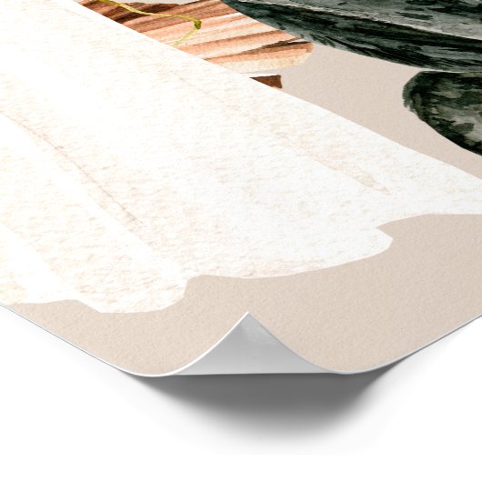 Wild Leopard Boho Lady Vrijgezellenfeest Welkom Poster (Hoek)