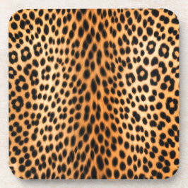 Wild Leopard Energie – Kleding met gewaagde dieren Bier Onderzetter