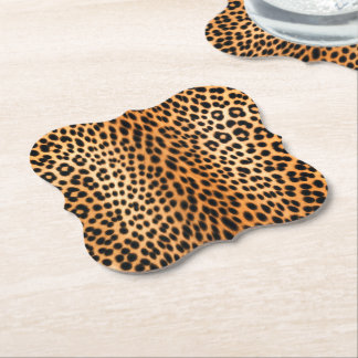 Wild Leopard Energy – Bold Animal Print Fashion Kartonnen Onderzetters