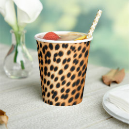 Wild Leopard Energy – Kleding met gewaagde dierenp Papieren Bekers