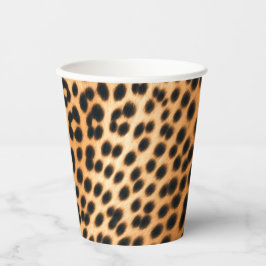 Wild Leopard Energy – Kleding met gewaagde dierenp Papieren Bekers