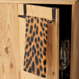 Wild Leopard Energy – Kleding met gewaagde dierenp Theedoek