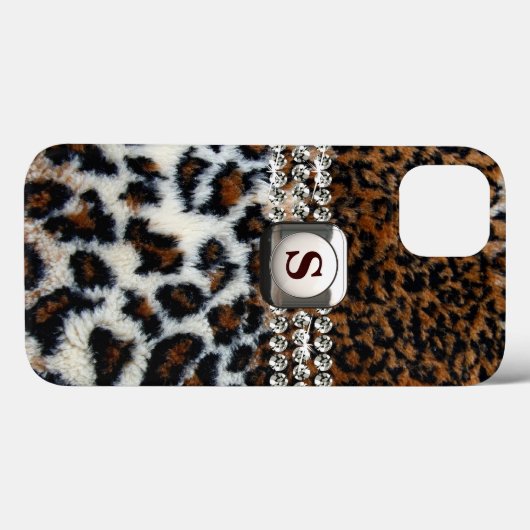 Wild Leopard Fur iPad Case (Achterkant (horizontaal))