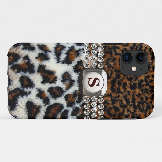 Wild Leopard Fur iPhone 5 Hoesje (Achterkant (horizontaal))
