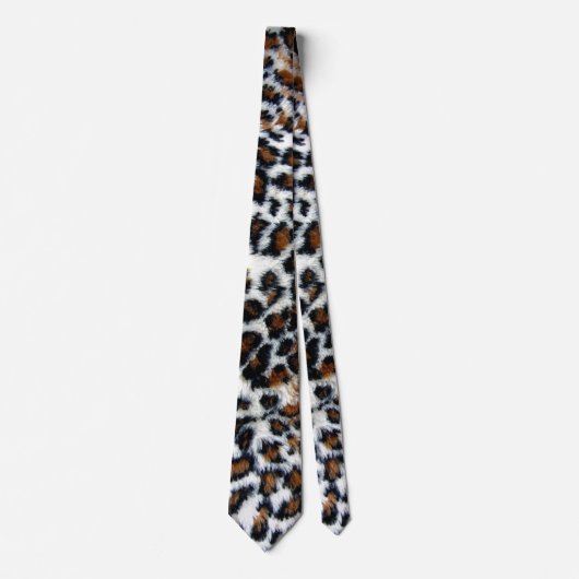 Wild Leopard Fur Stropdas (Voorkant)
