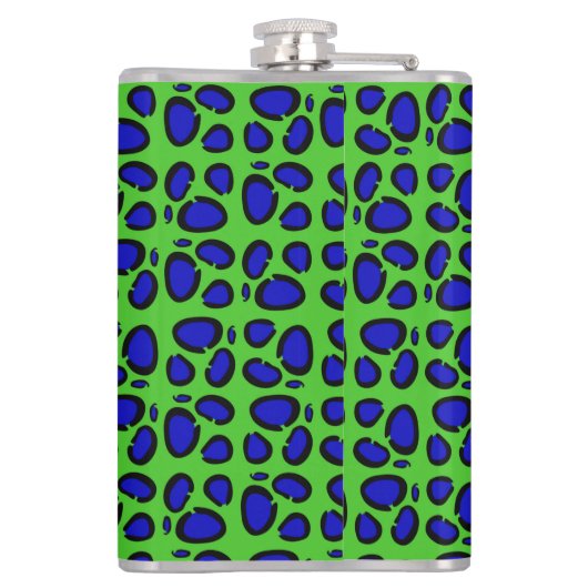 Wild Leopard Heupfles (Achterkant)