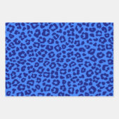 Wild Leopard Pattern-Blue- Inpakpapier Vel (Voorkant 3)