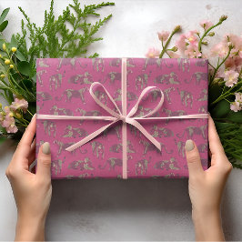 Wild Leopard Patterned Pink Tissuepapier