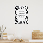 Wild Leopard Print Bachelorette Party Welkomstteke (Keuken)