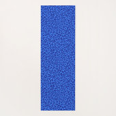 Wild Leopard Print-Blue- Yoga Mat (Achterkant)