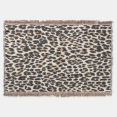 Wild Leopard Print Custom Gooi Deken (Voorkant)
