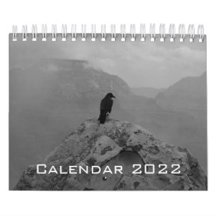 Wild Life Black en White Printed Calendar 2022 Kalender