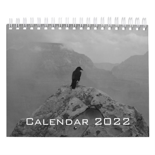 Wild Life Black en White Printed Calendar 2022 Kalender (Hoes)
