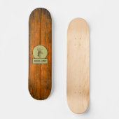 Wild Life! Buck Head Wood Grain Skateboard (Voorkant)