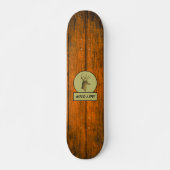 Wild Life! Buck Head Wood Grain Skateboard (Voorkant)